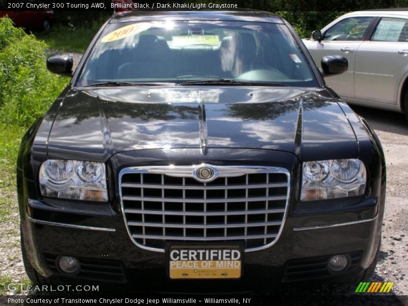 Brilliant Black / Dark Khaki/Light Graystone 2007 Chrysler 300 Touring AWD