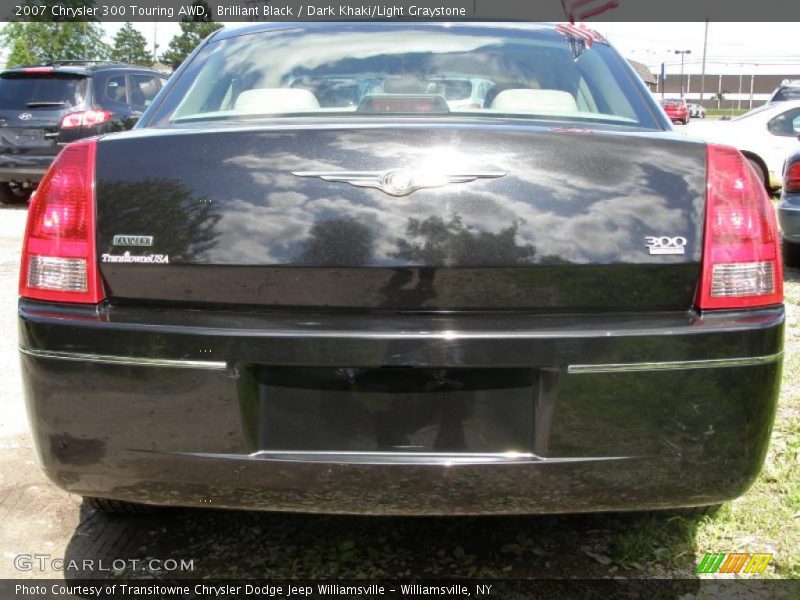 Brilliant Black / Dark Khaki/Light Graystone 2007 Chrysler 300 Touring AWD