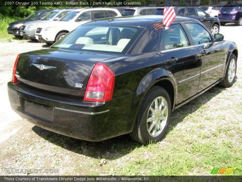 Brilliant Black / Dark Khaki/Light Graystone 2007 Chrysler 300 Touring AWD
