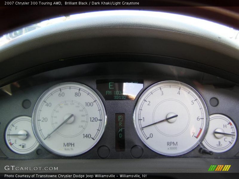 Brilliant Black / Dark Khaki/Light Graystone 2007 Chrysler 300 Touring AWD