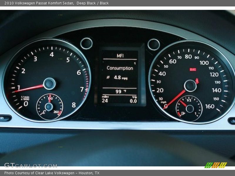 Deep Black / Black 2010 Volkswagen Passat Komfort Sedan