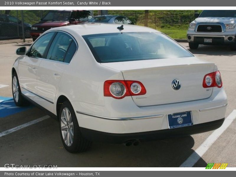 Candy White / Black 2010 Volkswagen Passat Komfort Sedan