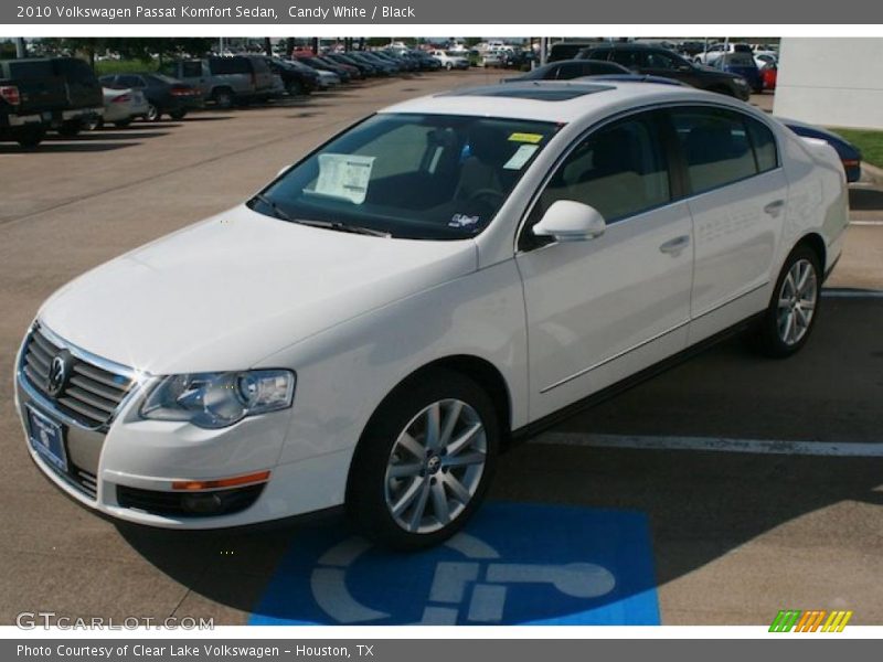 Candy White / Black 2010 Volkswagen Passat Komfort Sedan