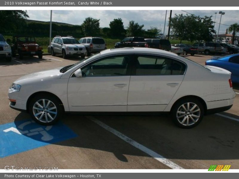 Candy White / Black 2010 Volkswagen Passat Komfort Sedan