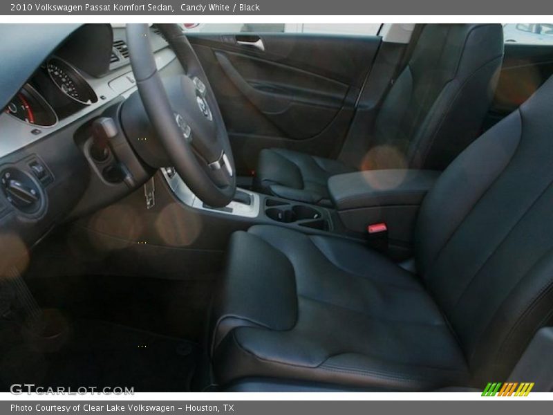 Candy White / Black 2010 Volkswagen Passat Komfort Sedan