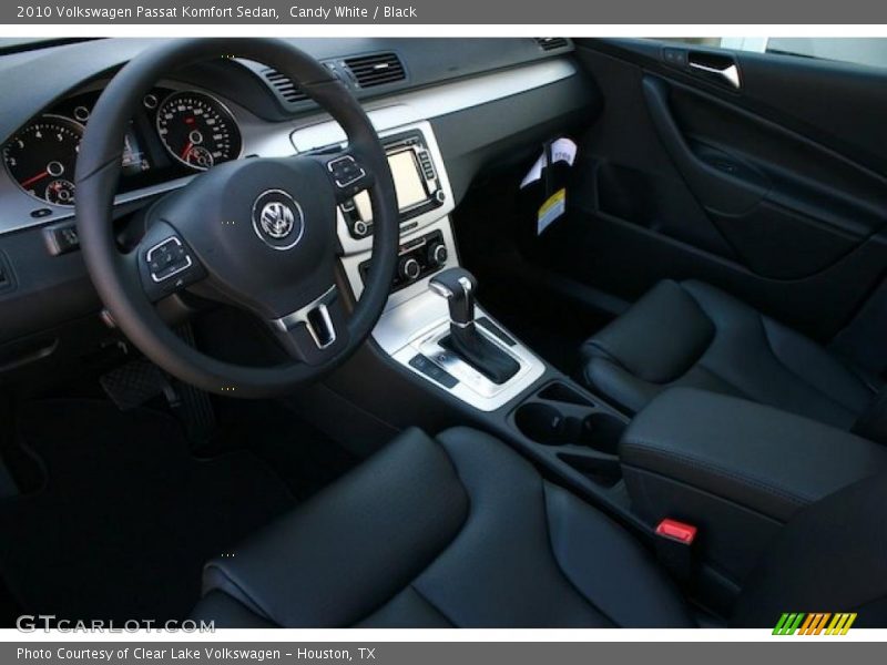 Candy White / Black 2010 Volkswagen Passat Komfort Sedan
