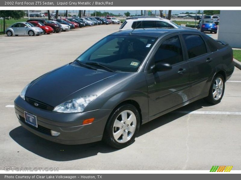 Liquid Grey Metallic / Black/Red 2002 Ford Focus ZTS Sedan