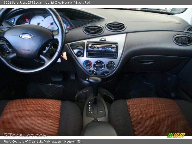 Liquid Grey Metallic / Black/Red 2002 Ford Focus ZTS Sedan
