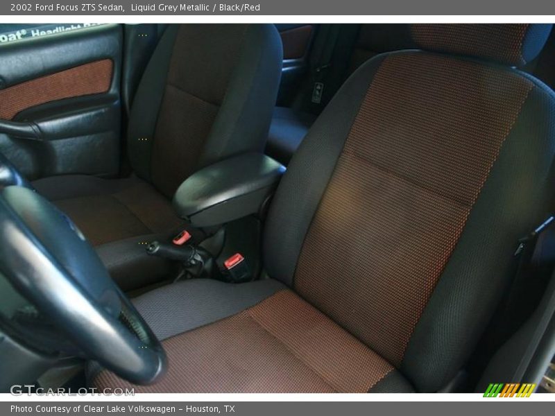Liquid Grey Metallic / Black/Red 2002 Ford Focus ZTS Sedan