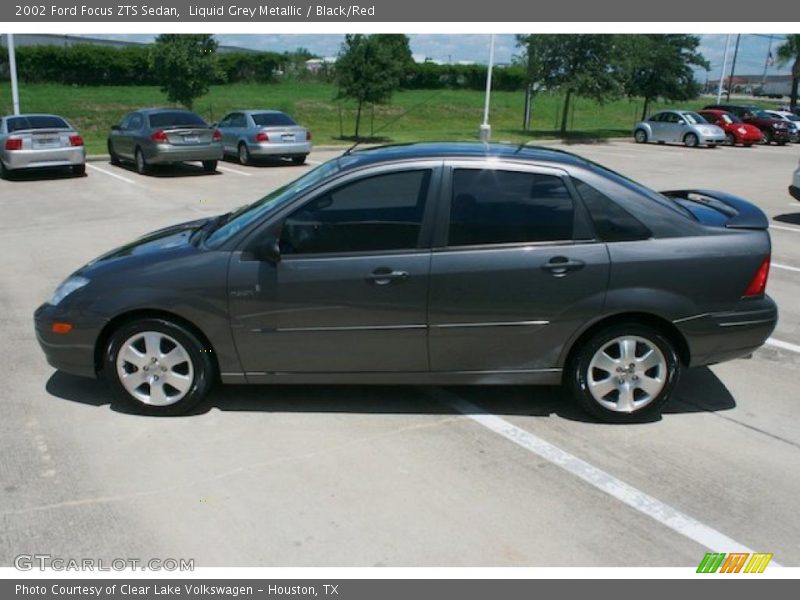 Liquid Grey Metallic / Black/Red 2002 Ford Focus ZTS Sedan