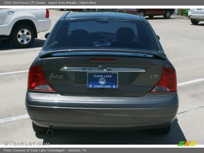 Liquid Grey Metallic / Black/Red 2002 Ford Focus ZTS Sedan