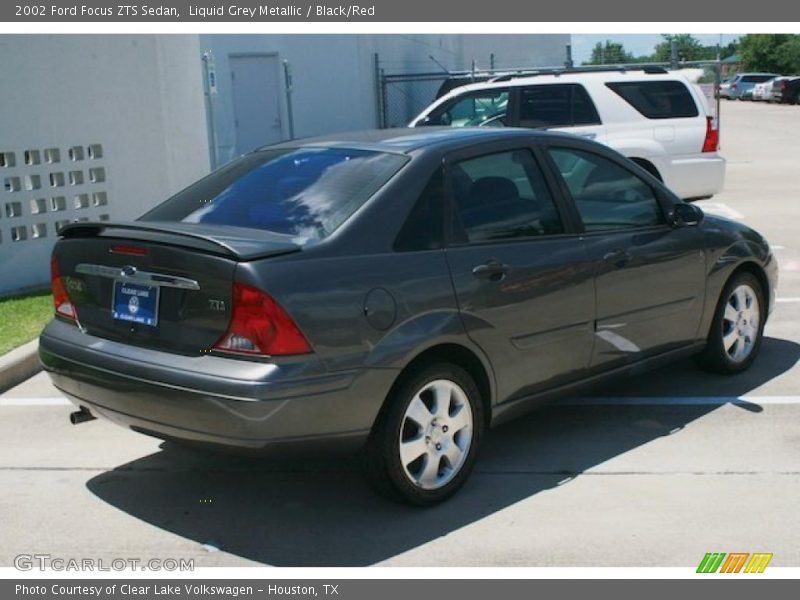 Liquid Grey Metallic / Black/Red 2002 Ford Focus ZTS Sedan