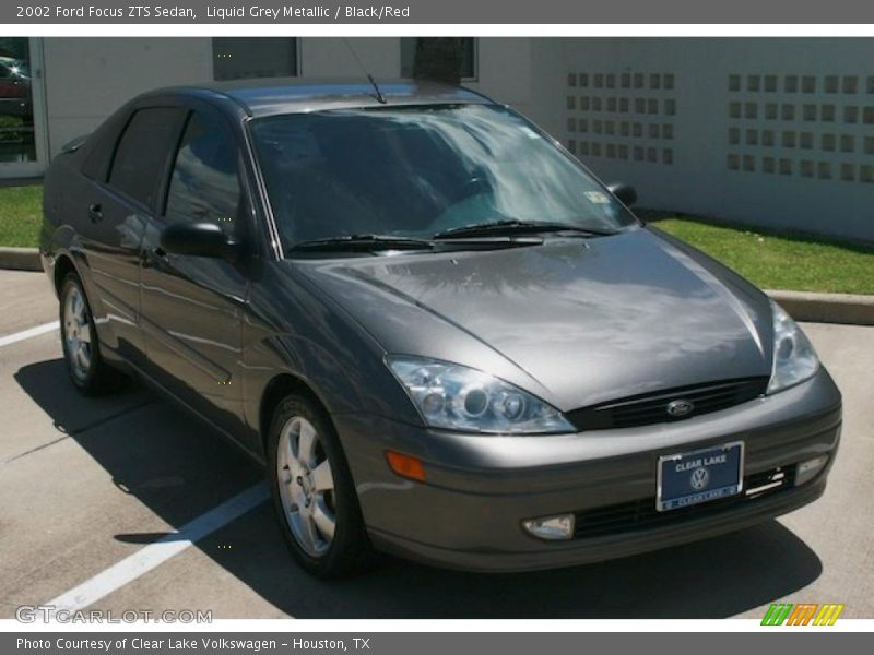 Liquid Grey Metallic / Black/Red 2002 Ford Focus ZTS Sedan