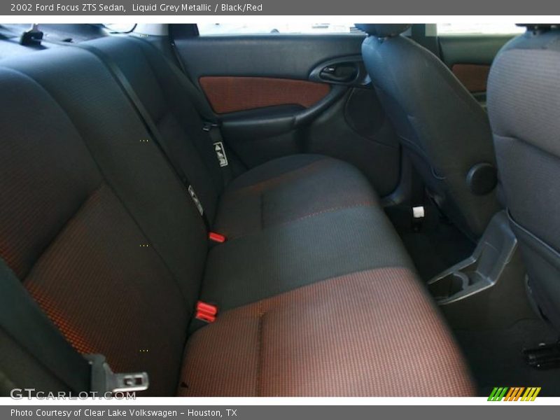 Liquid Grey Metallic / Black/Red 2002 Ford Focus ZTS Sedan
