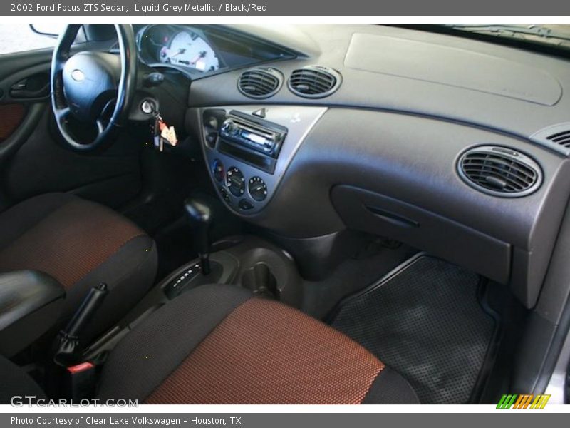 Liquid Grey Metallic / Black/Red 2002 Ford Focus ZTS Sedan