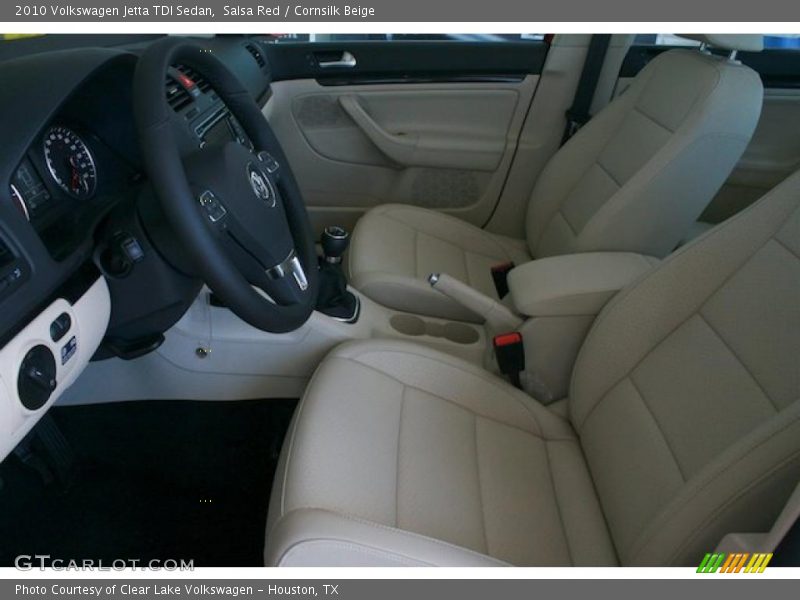 Salsa Red / Cornsilk Beige 2010 Volkswagen Jetta TDI Sedan