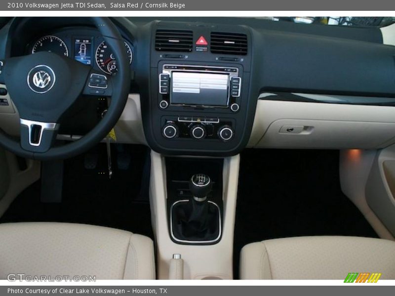 Salsa Red / Cornsilk Beige 2010 Volkswagen Jetta TDI Sedan