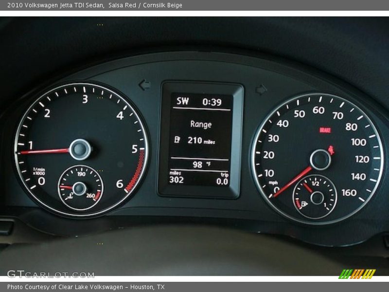 Salsa Red / Cornsilk Beige 2010 Volkswagen Jetta TDI Sedan