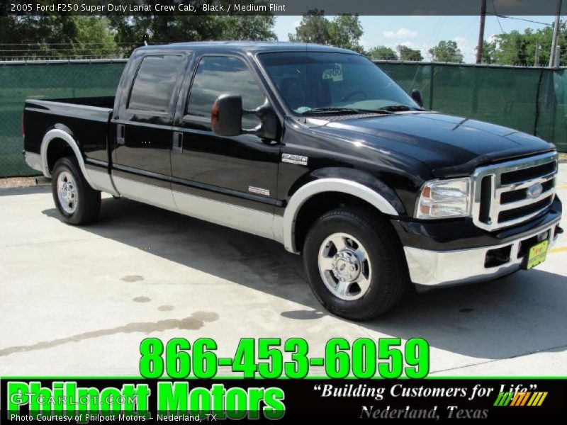 Black / Medium Flint 2005 Ford F250 Super Duty Lariat Crew Cab
