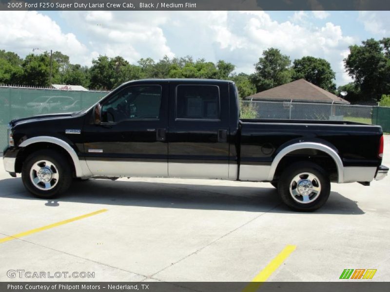 Black / Medium Flint 2005 Ford F250 Super Duty Lariat Crew Cab