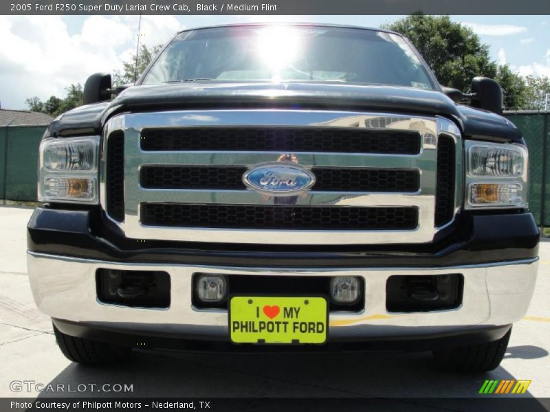 Black / Medium Flint 2005 Ford F250 Super Duty Lariat Crew Cab