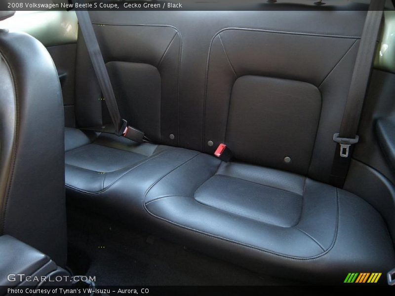 Gecko Green / Black 2008 Volkswagen New Beetle S Coupe