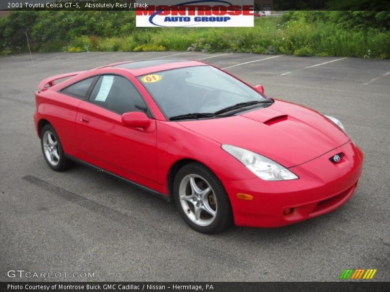 Absolutely Red / Black 2001 Toyota Celica GT-S