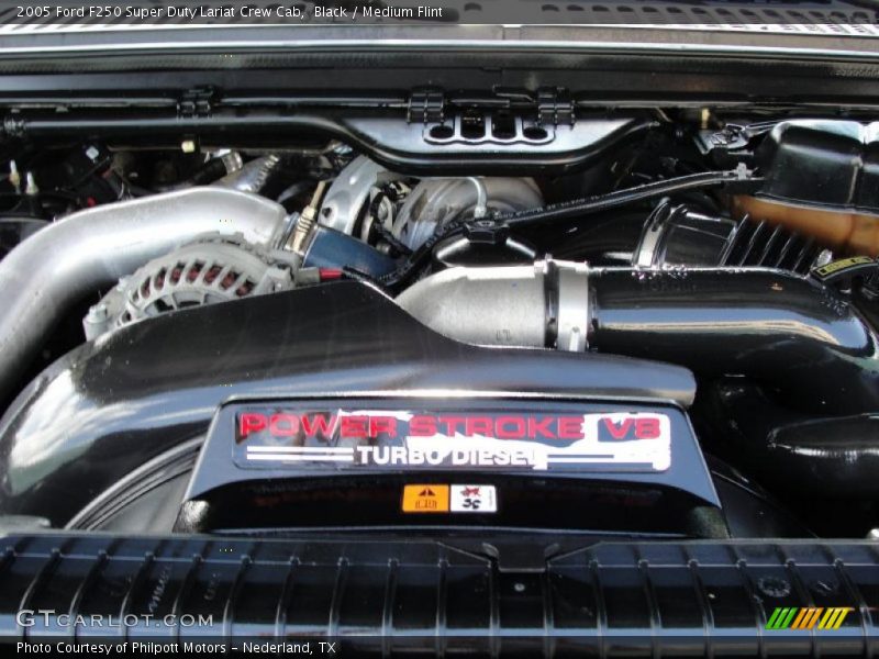 Black / Medium Flint 2005 Ford F250 Super Duty Lariat Crew Cab