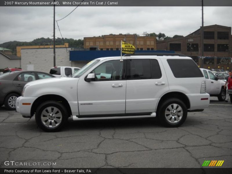 White Chocolate Tri Coat / Camel 2007 Mercury Mountaineer AWD