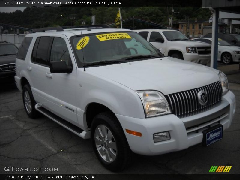 White Chocolate Tri Coat / Camel 2007 Mercury Mountaineer AWD