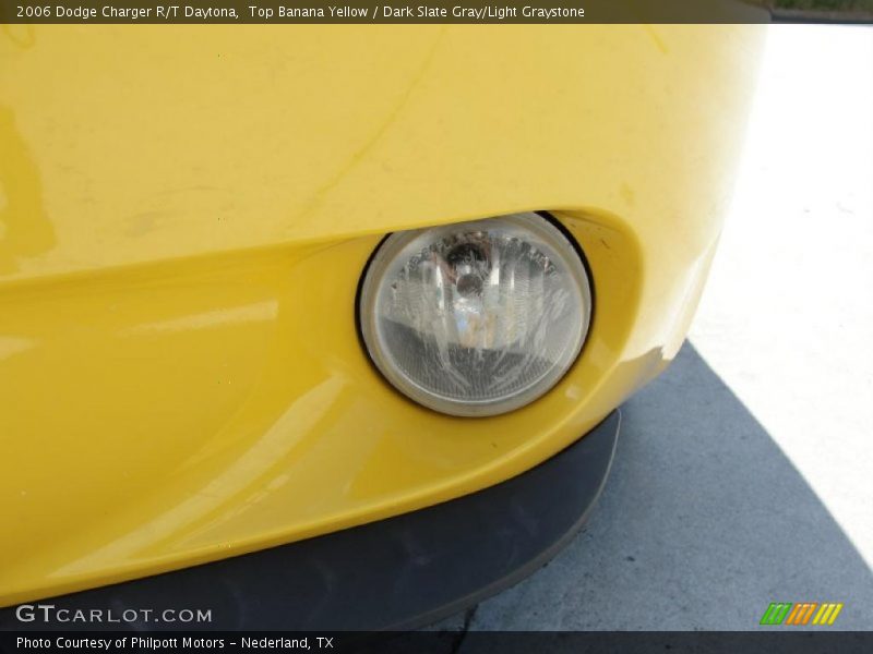 Top Banana Yellow / Dark Slate Gray/Light Graystone 2006 Dodge Charger R/T Daytona