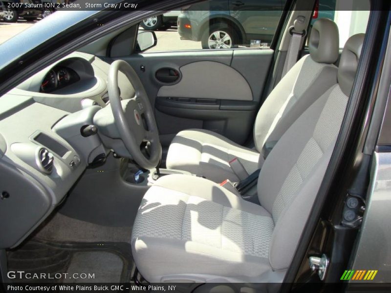 Storm Gray / Gray 2007 Saturn ION 2 Sedan