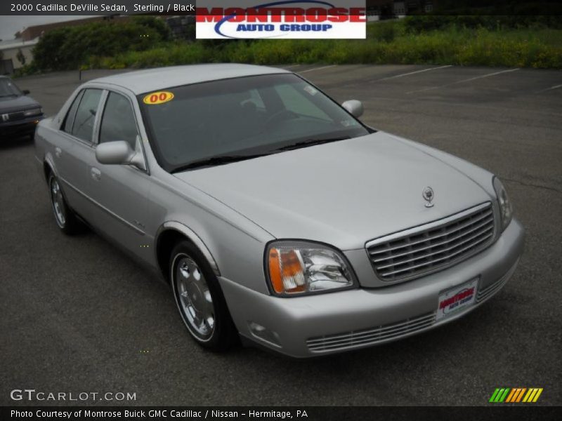 Sterling / Black 2000 Cadillac DeVille Sedan