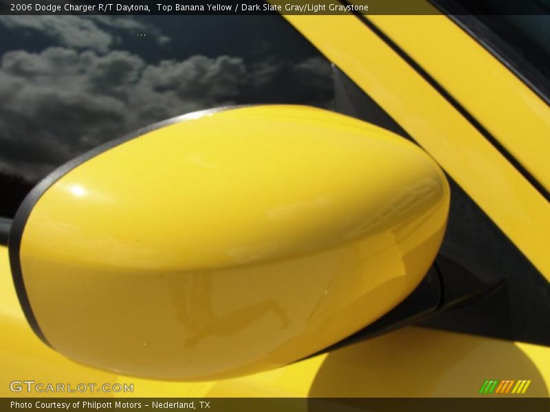 Top Banana Yellow / Dark Slate Gray/Light Graystone 2006 Dodge Charger R/T Daytona