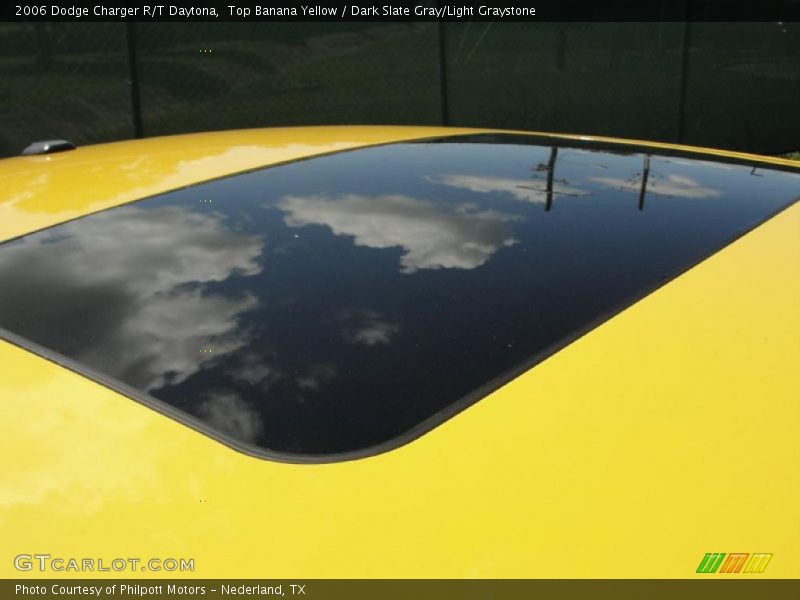 Top Banana Yellow / Dark Slate Gray/Light Graystone 2006 Dodge Charger R/T Daytona