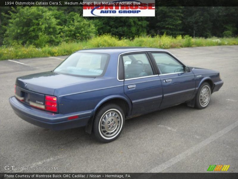 Medium Adriatic Blue Metallic / Adriatic Blue 1994 Oldsmobile Cutlass Ciera S