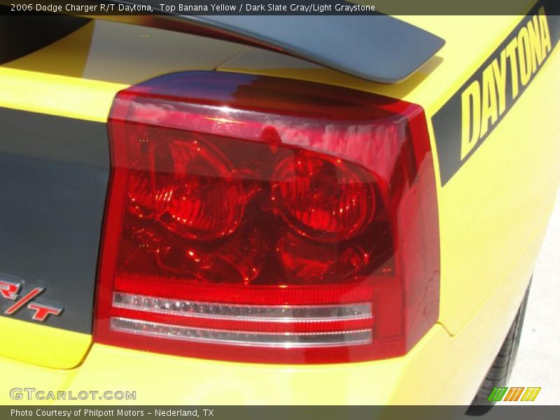 Top Banana Yellow / Dark Slate Gray/Light Graystone 2006 Dodge Charger R/T Daytona