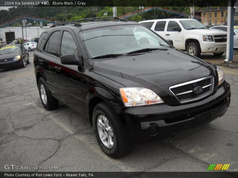 Ebony Black / Gray 2004 Kia Sorento LX 4WD