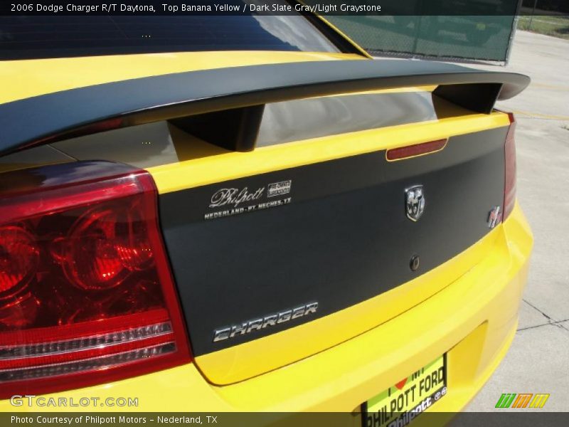 Top Banana Yellow / Dark Slate Gray/Light Graystone 2006 Dodge Charger R/T Daytona