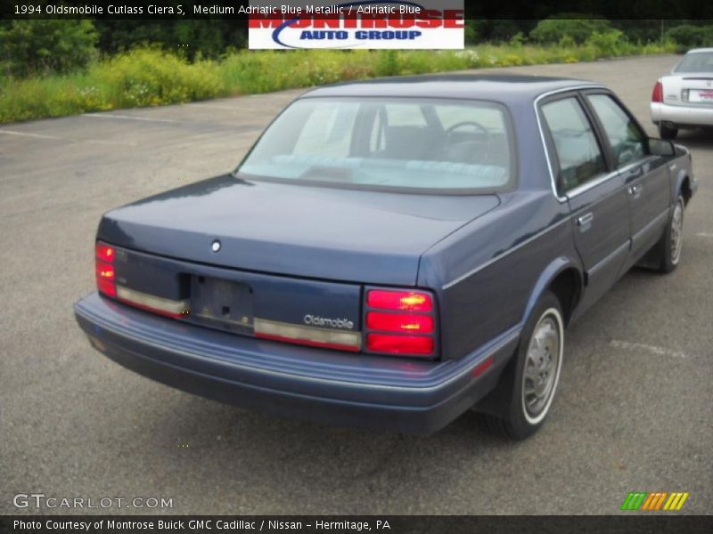 Medium Adriatic Blue Metallic / Adriatic Blue 1994 Oldsmobile Cutlass Ciera S