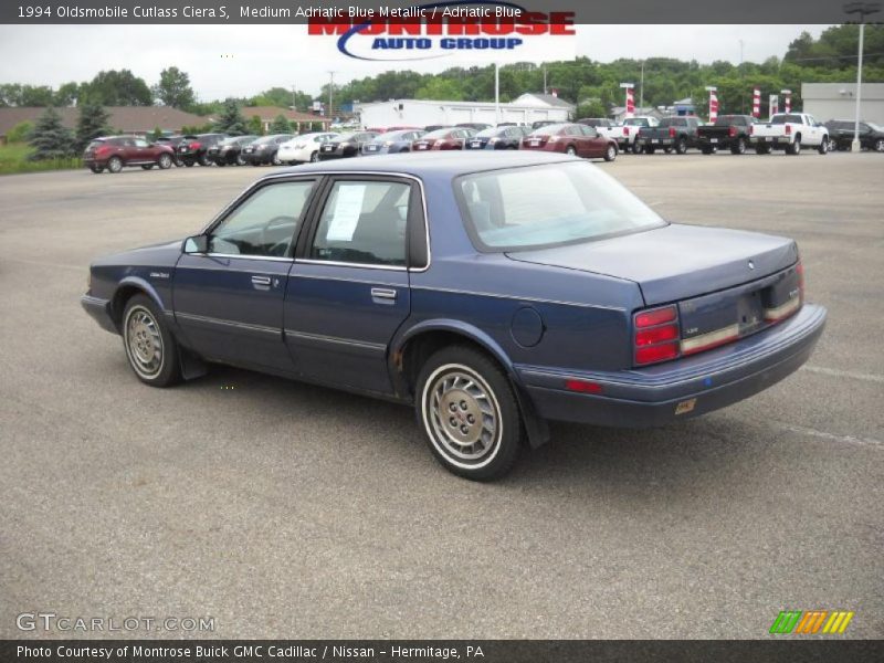 Medium Adriatic Blue Metallic / Adriatic Blue 1994 Oldsmobile Cutlass Ciera S
