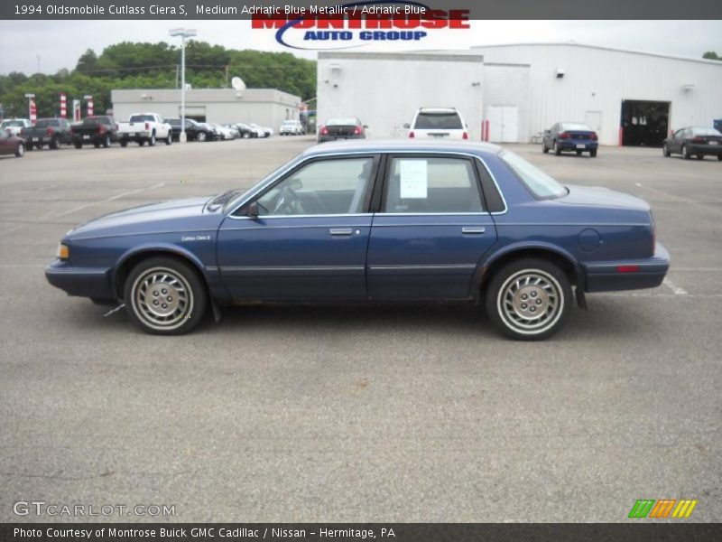 Medium Adriatic Blue Metallic / Adriatic Blue 1994 Oldsmobile Cutlass Ciera S