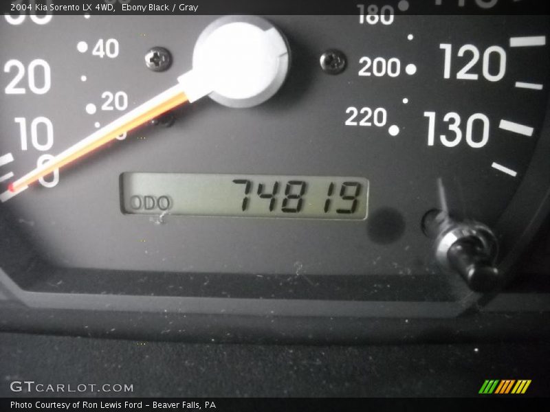 Ebony Black / Gray 2004 Kia Sorento LX 4WD