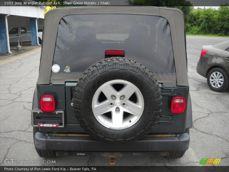 Shale Green Metallic / Khaki 2003 Jeep Wrangler Rubicon 4x4