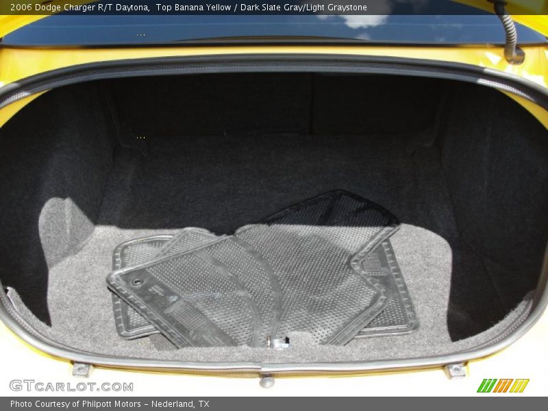 Top Banana Yellow / Dark Slate Gray/Light Graystone 2006 Dodge Charger R/T Daytona