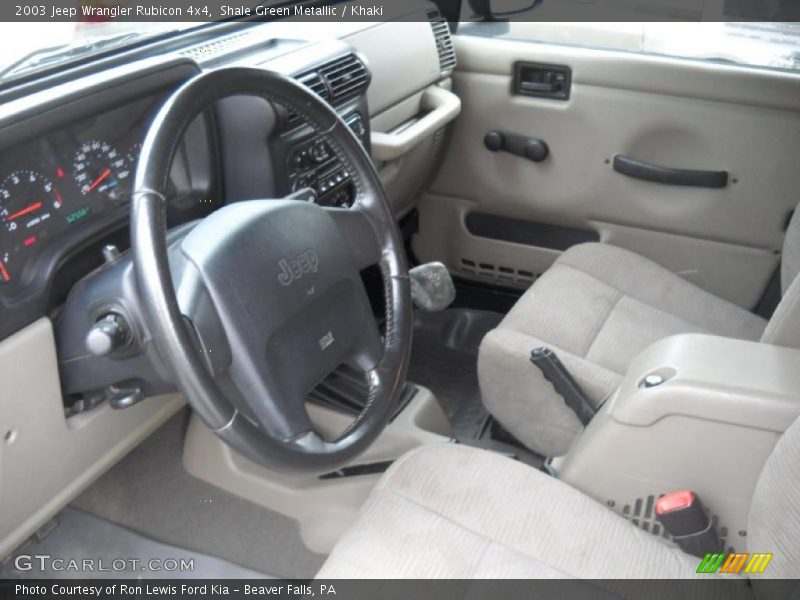 Shale Green Metallic / Khaki 2003 Jeep Wrangler Rubicon 4x4