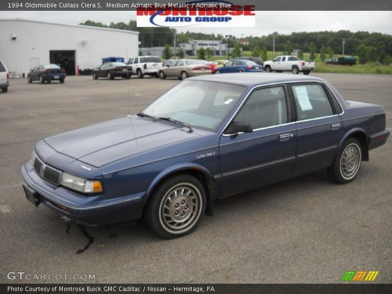 Medium Adriatic Blue Metallic / Adriatic Blue 1994 Oldsmobile Cutlass Ciera S