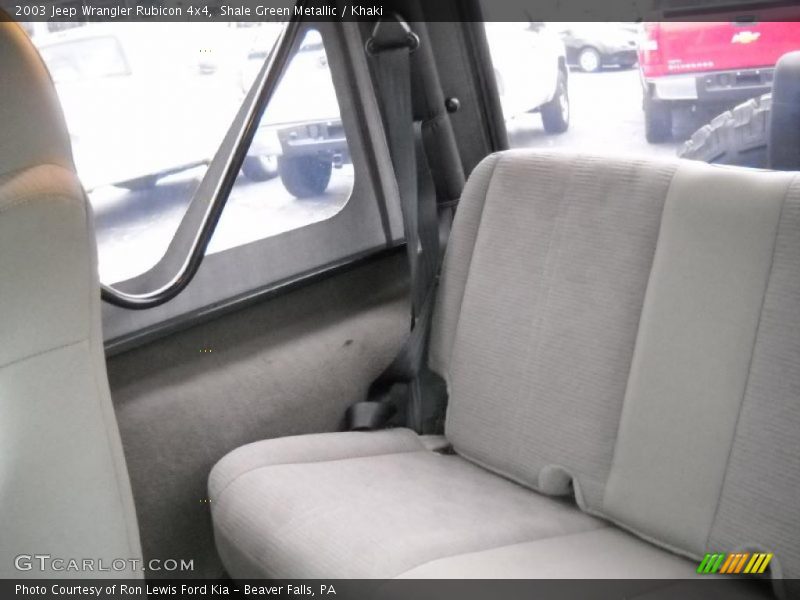 Shale Green Metallic / Khaki 2003 Jeep Wrangler Rubicon 4x4