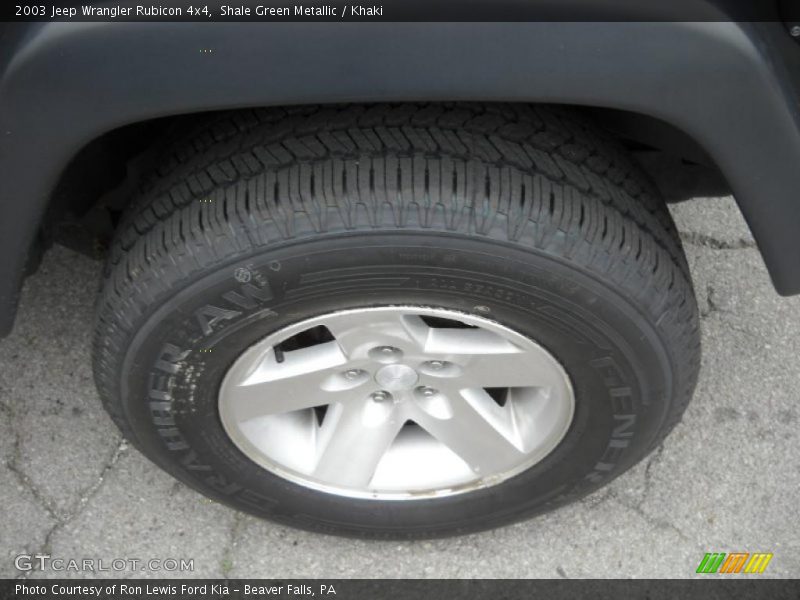 Shale Green Metallic / Khaki 2003 Jeep Wrangler Rubicon 4x4