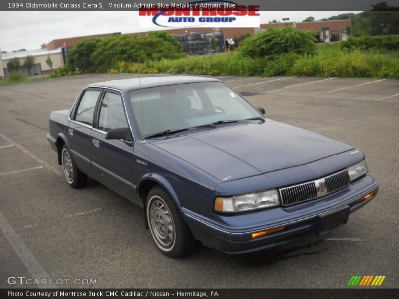 Medium Adriatic Blue Metallic / Adriatic Blue 1994 Oldsmobile Cutlass Ciera S